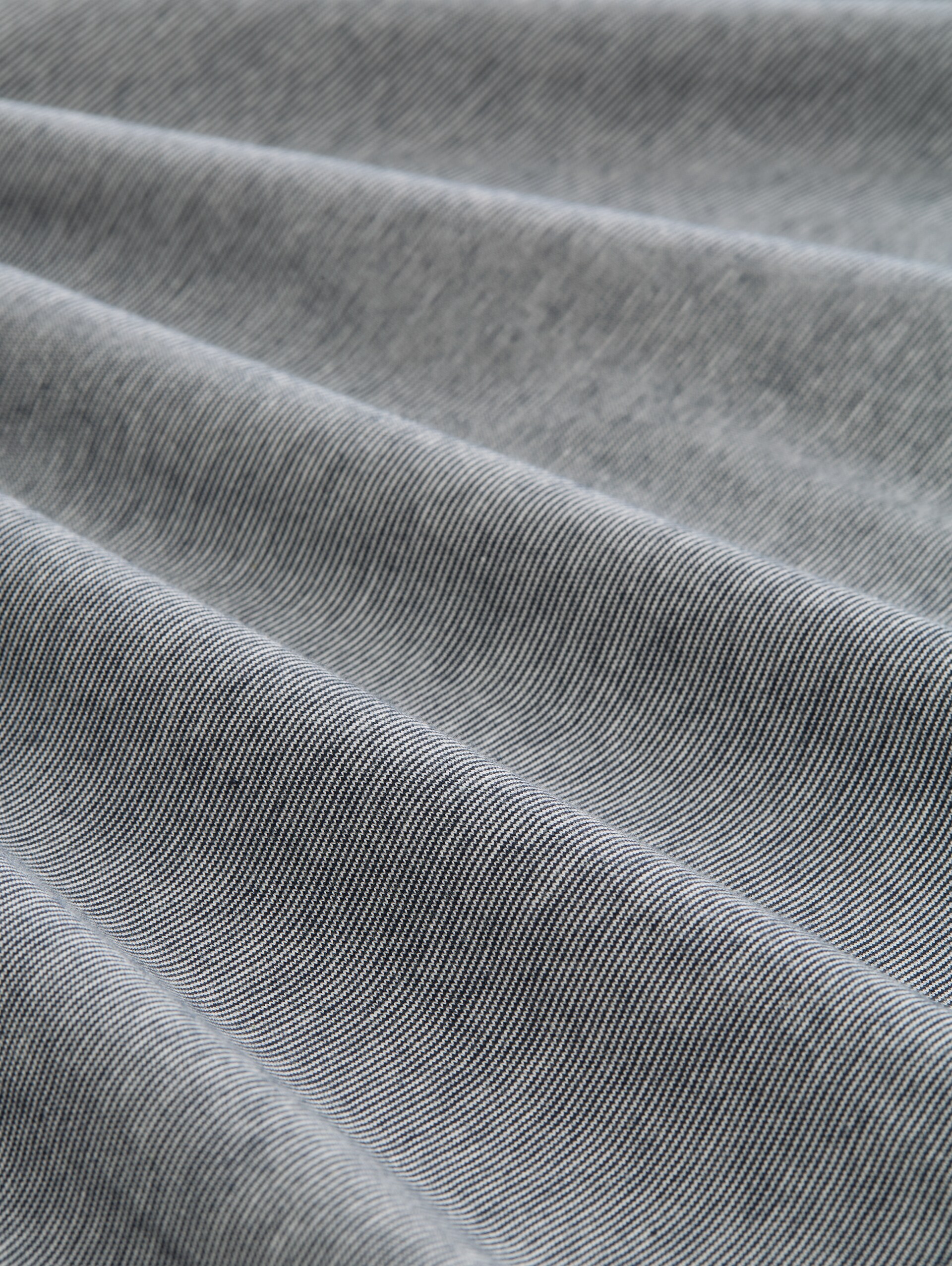 T-shirt with logo print - navy white stripes - Material view