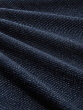 Henley T-Shirt in Melange-Optik - white navy inject stripe - Material-Ansicht