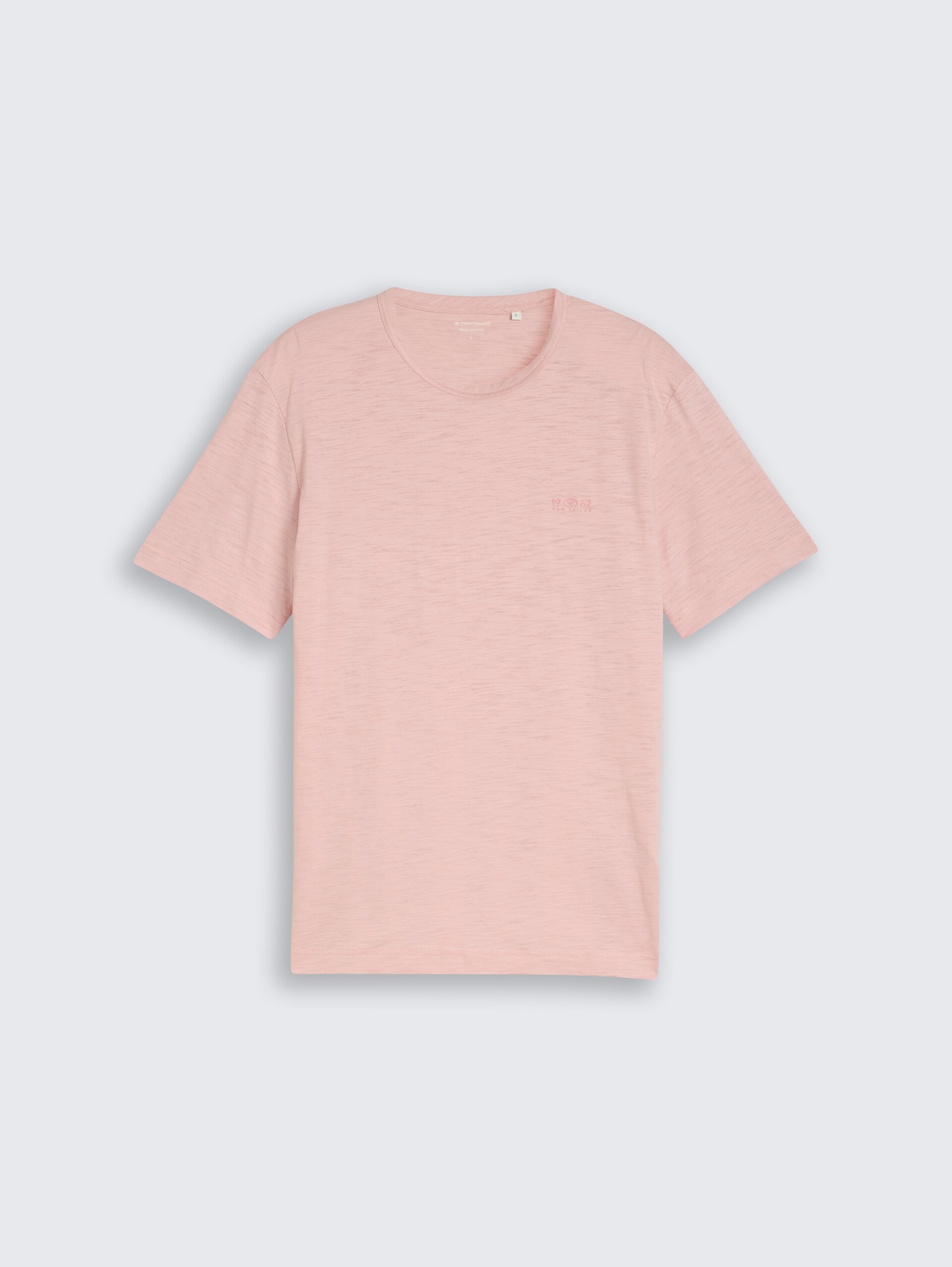 T-Shirt in Melange-Optik - Twinkle Pink - Vorder-Produkt-Ansicht