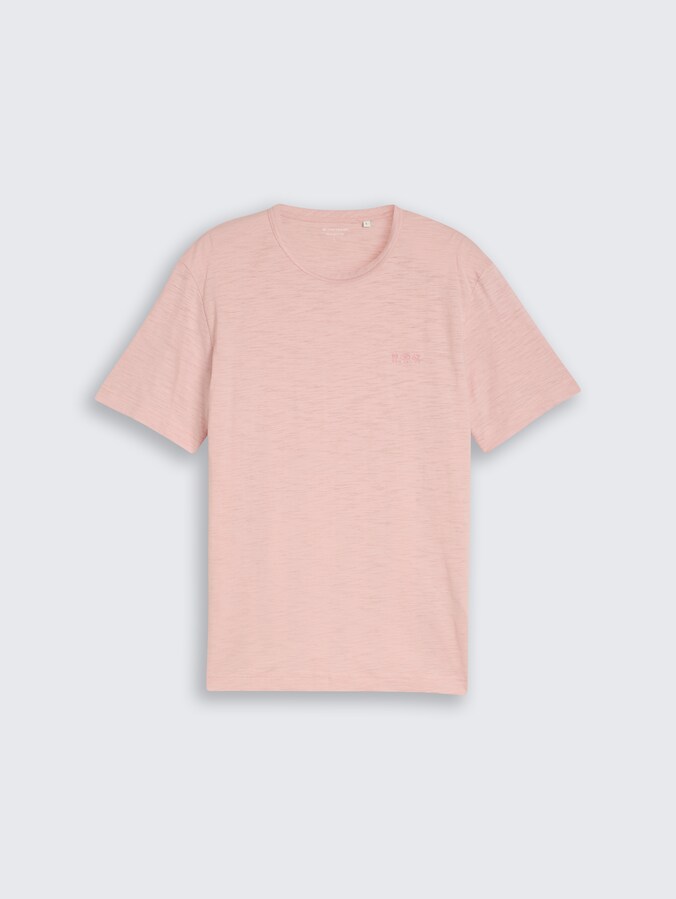 T-Shirt in Melange-Optik von Men, Twinkle Pink