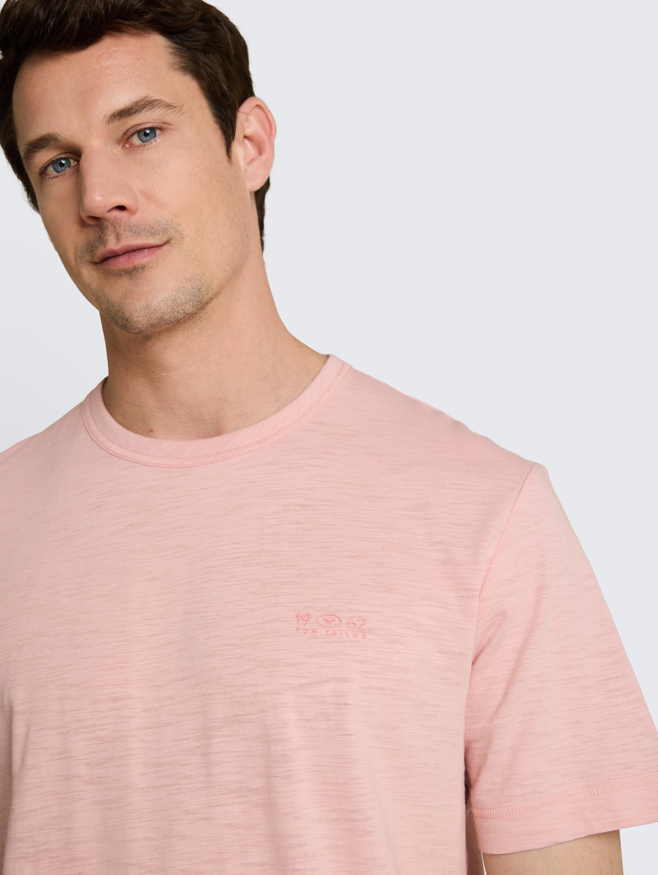 T-shirt in gemêleerde look - twinkle_pink_1 - 