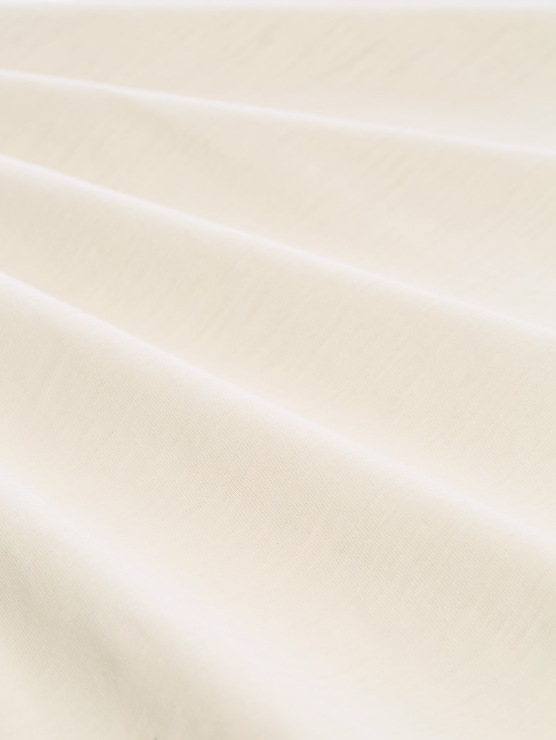 T-Shirt in Melange-Optik - Gardenia White - Material-Ansicht