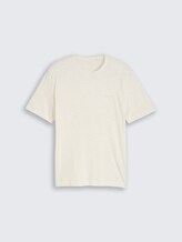 Tee shirt aspect mélangé - Gardenia White - Vue de face du produit