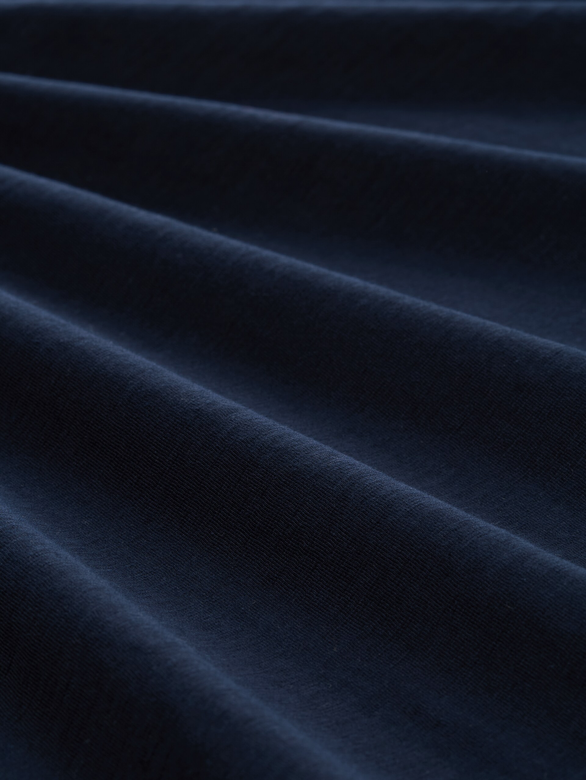 T-Shirt in Melange-Optik - sky captain blue - Material-Ansicht