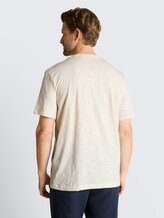 T-shirt à col en V - Gardenia White - Découpe Vue arrière du modèle