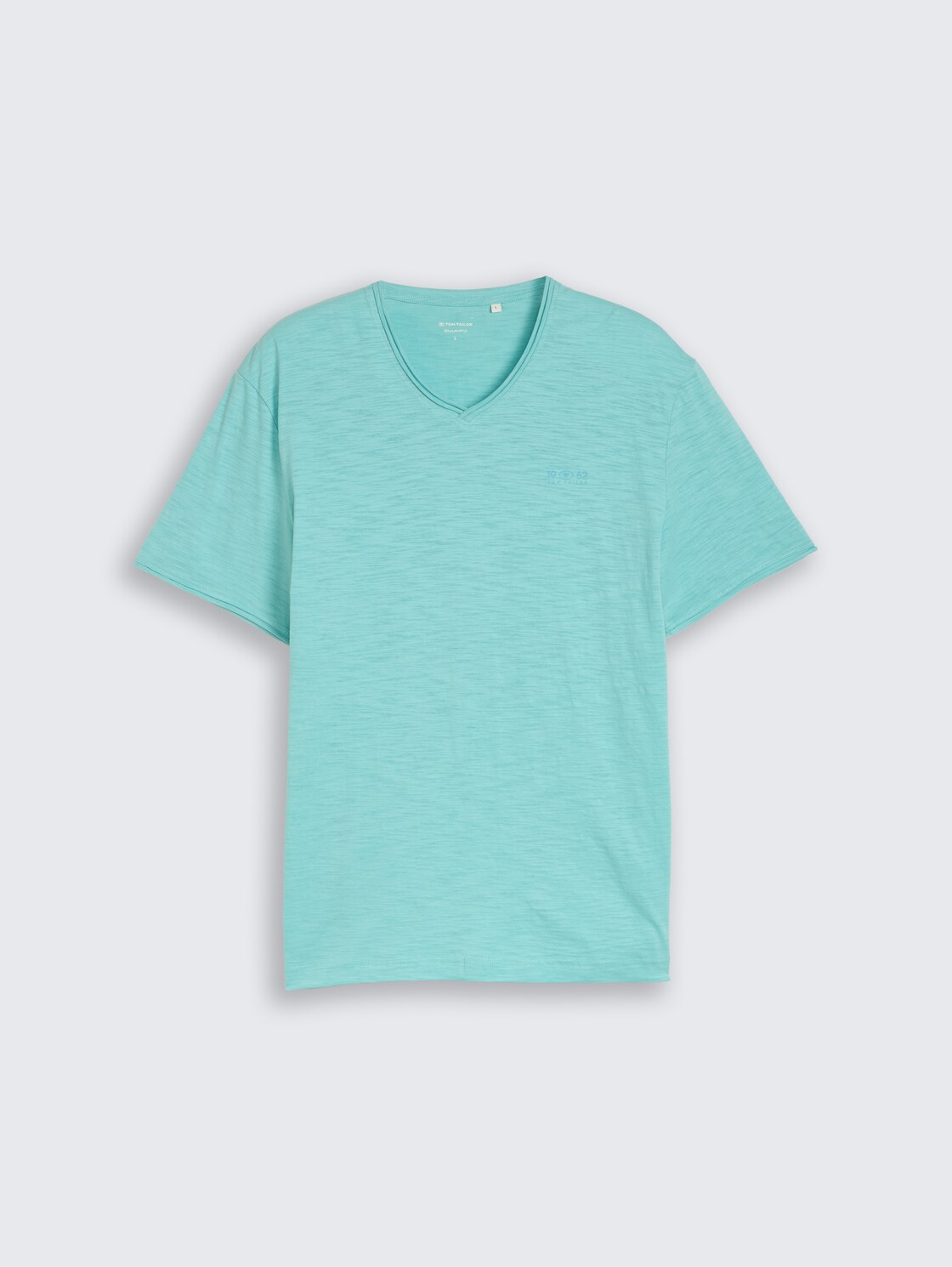 T-Shirt mit V-Ausschnitt - river teal - Vorder-Produkt-Ansicht