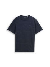 Ausgewählt, T-Shirt mit feinem Streifenmuster von Tom Tailor, blau