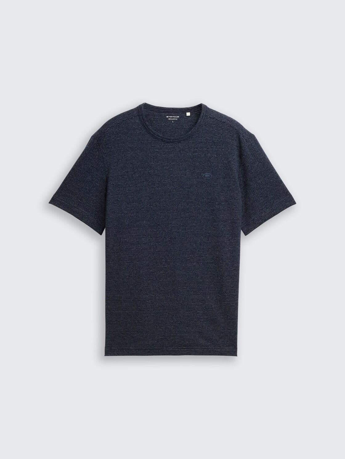 T-Shirt mit feinem Streifenmuster - white navy inject stripe - Vorder-Produkt-Ansicht