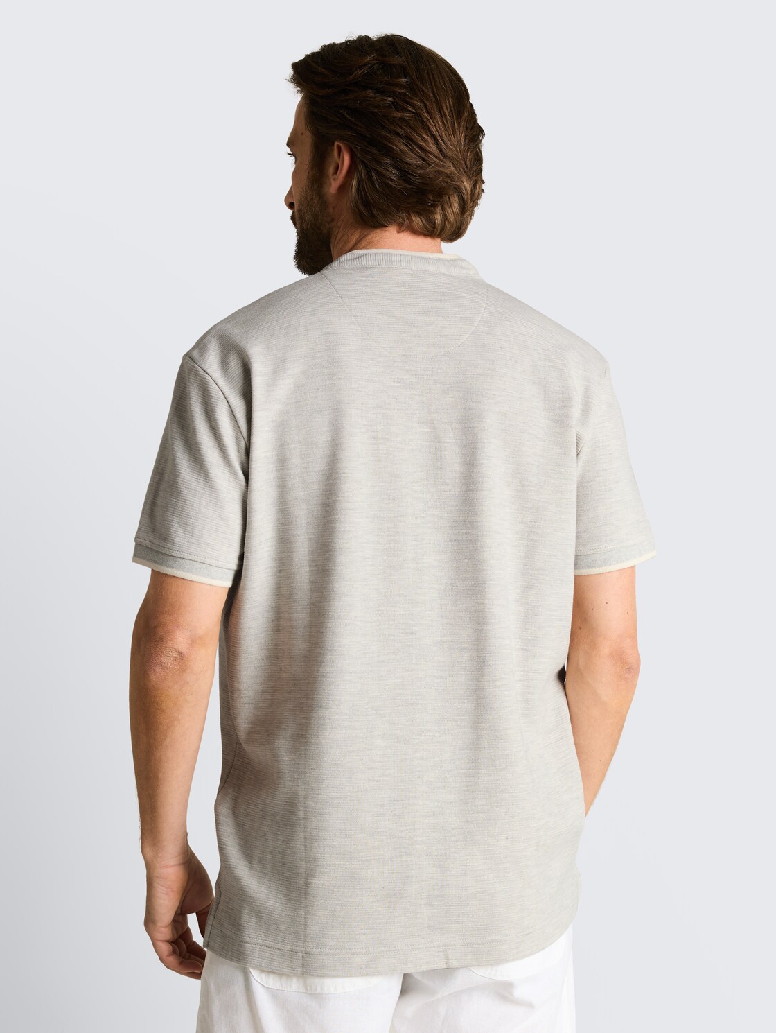 Poloshirt mit Brusttasche - gardenia white ottoman