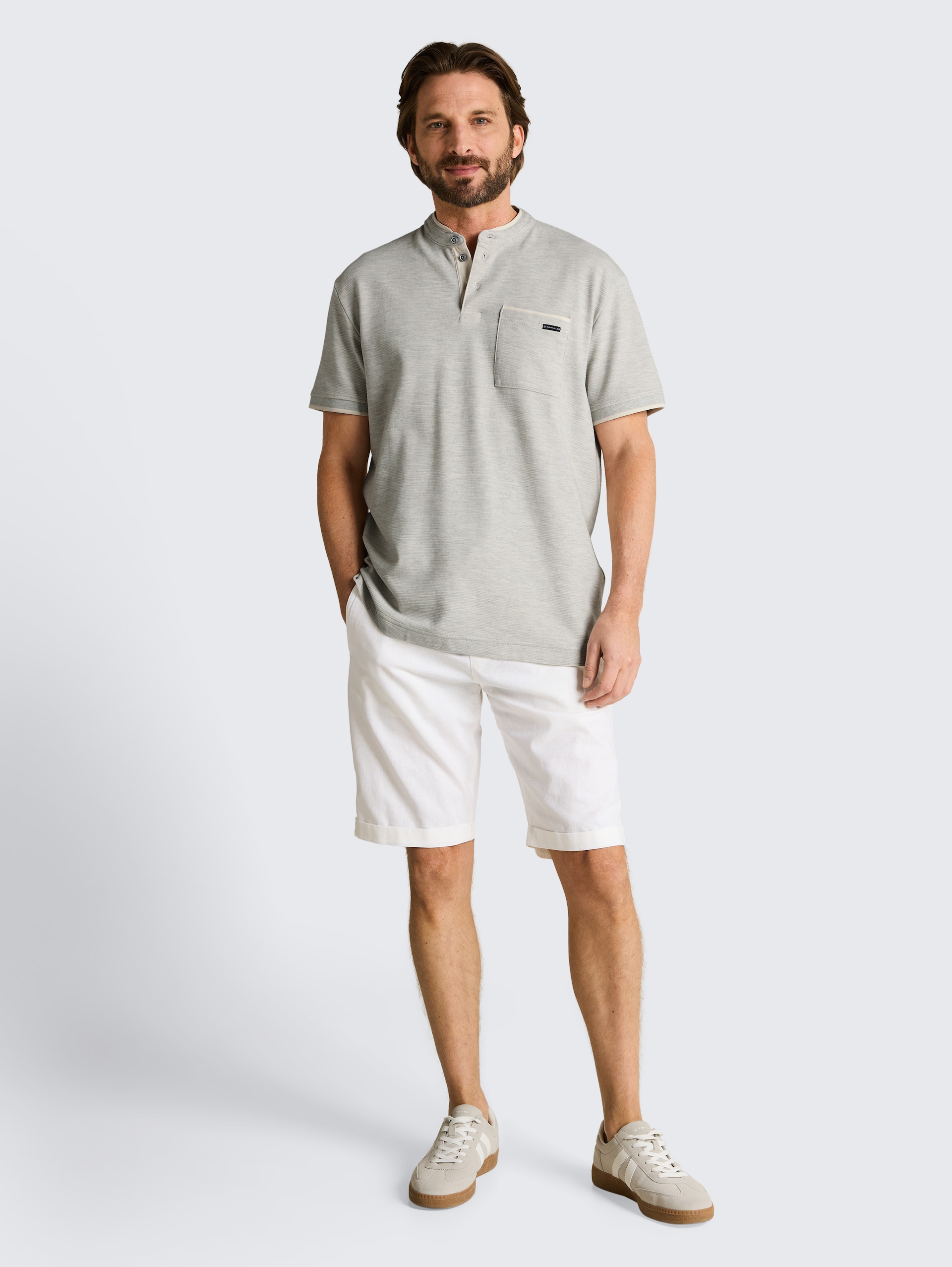 Poloshirt met borstzak - gardenia white ottoman