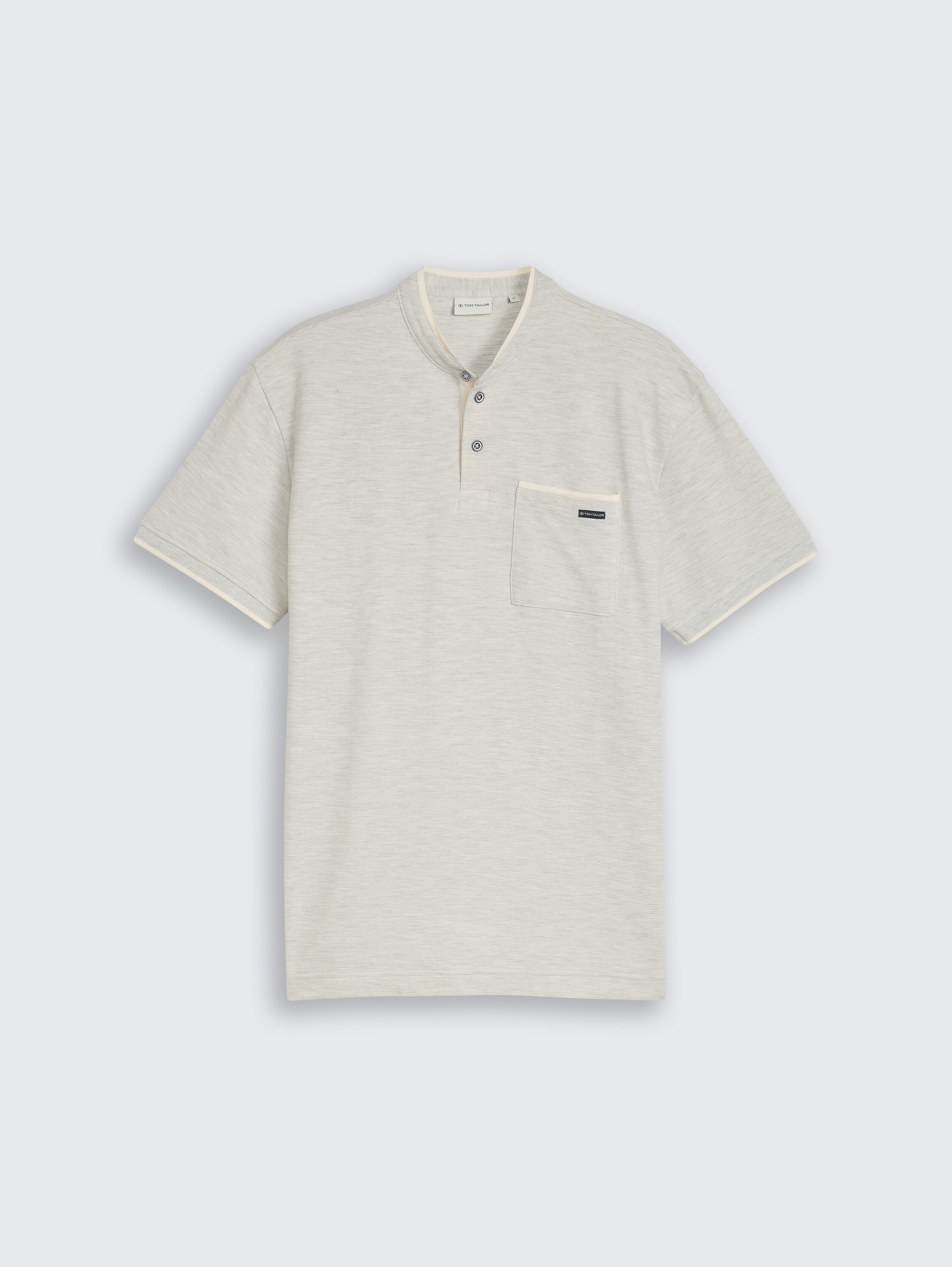 Polo shirt with breast pocket - gardenia_white_ottoman - 