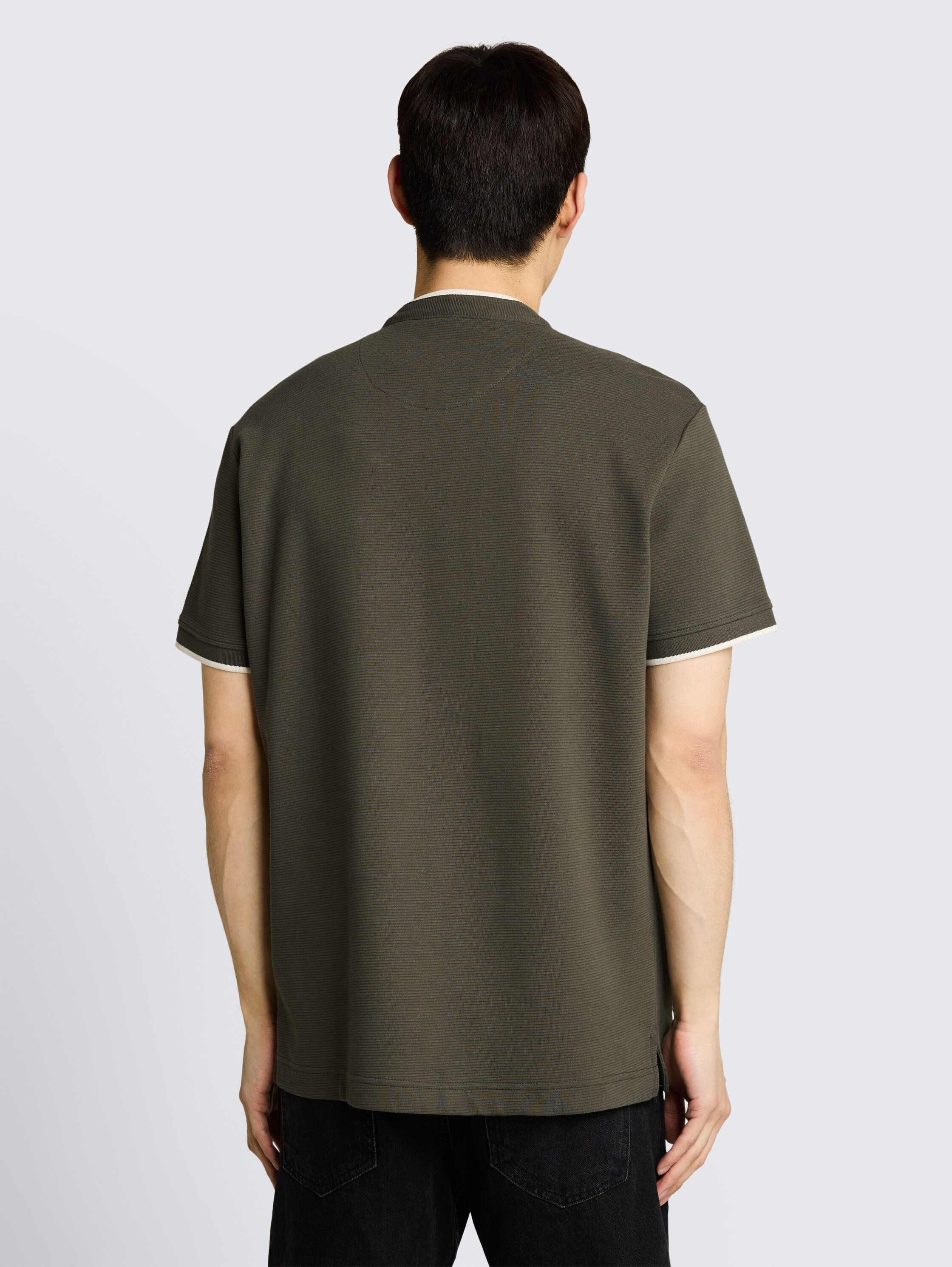 Poloshirt met borstzak - leaf_green_ottoman - 