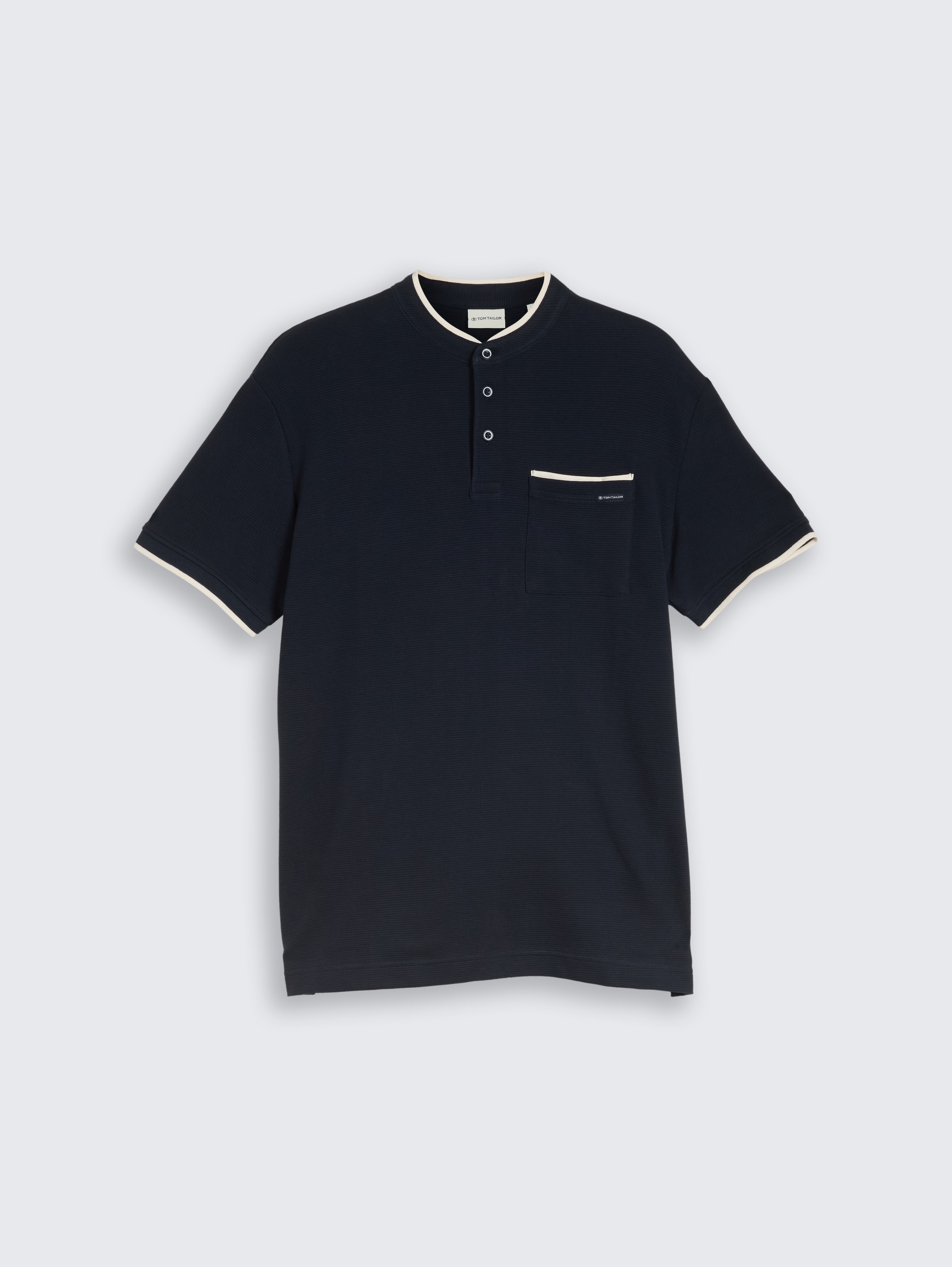 Poloshirt met borstzak - sky_captain_blue_ottoman - 