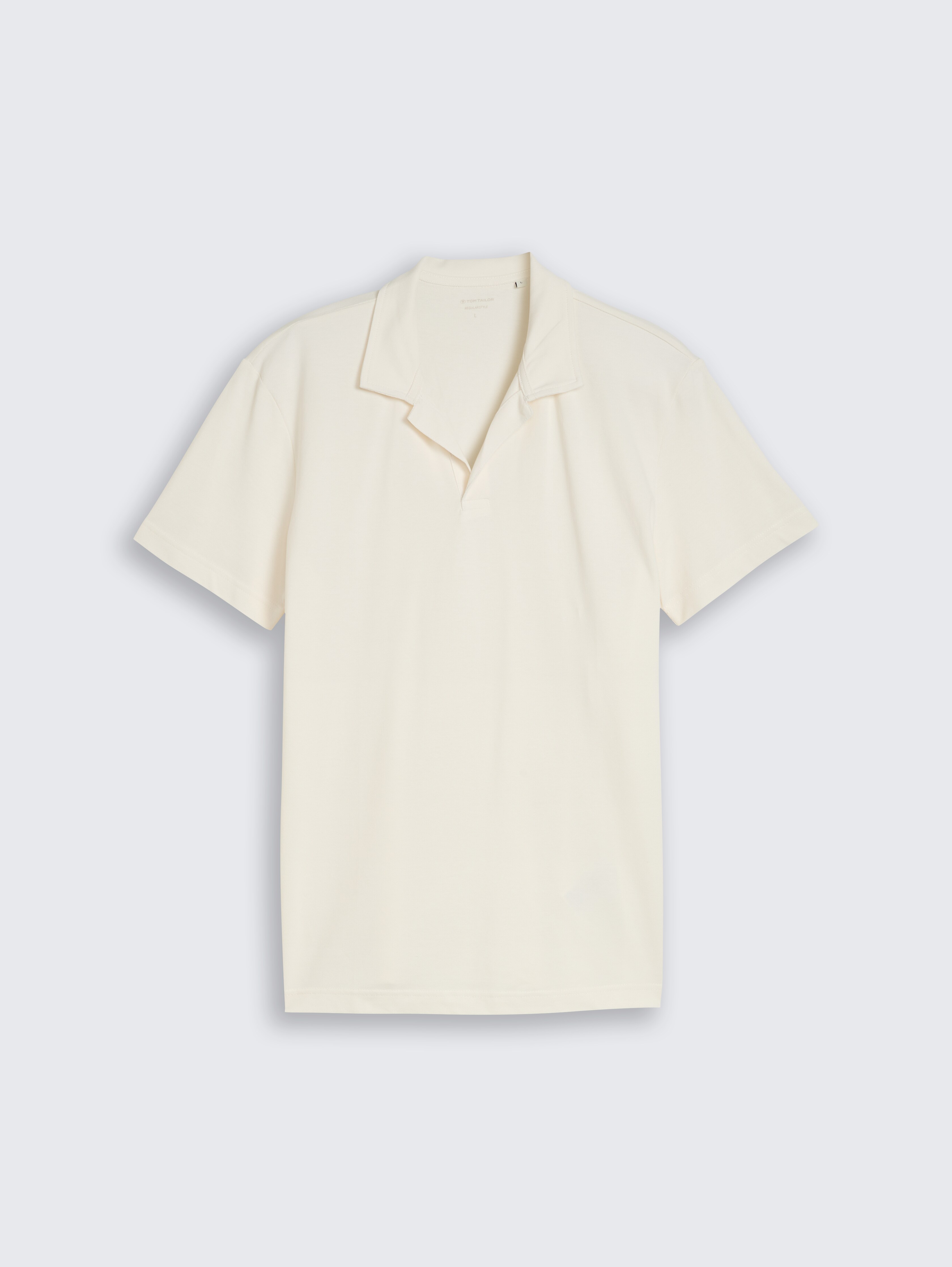 Resort polo shirt in piqué by Men, Gardenia White