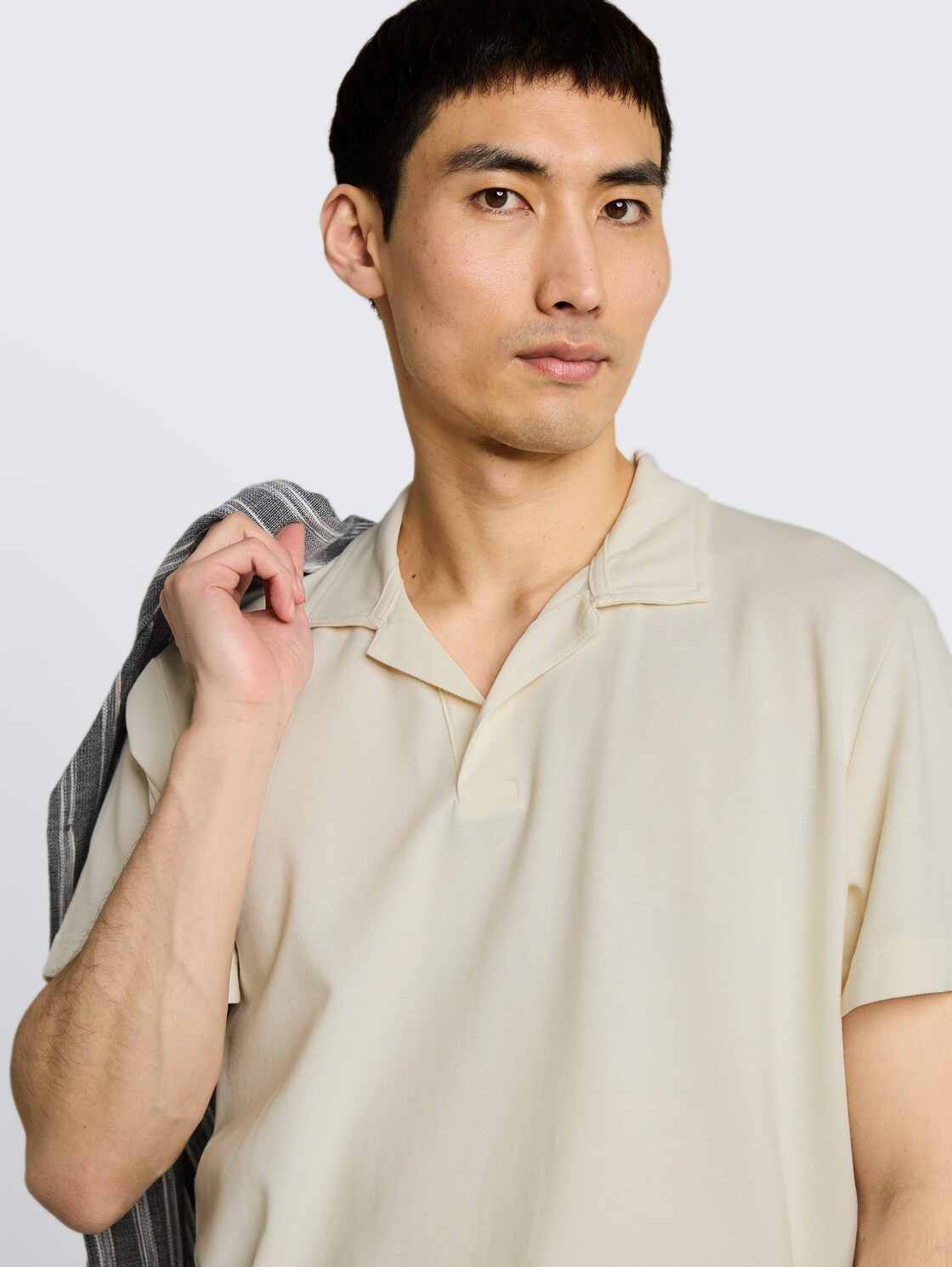 Resort Poloshirt aus Piqué - Gardenia White