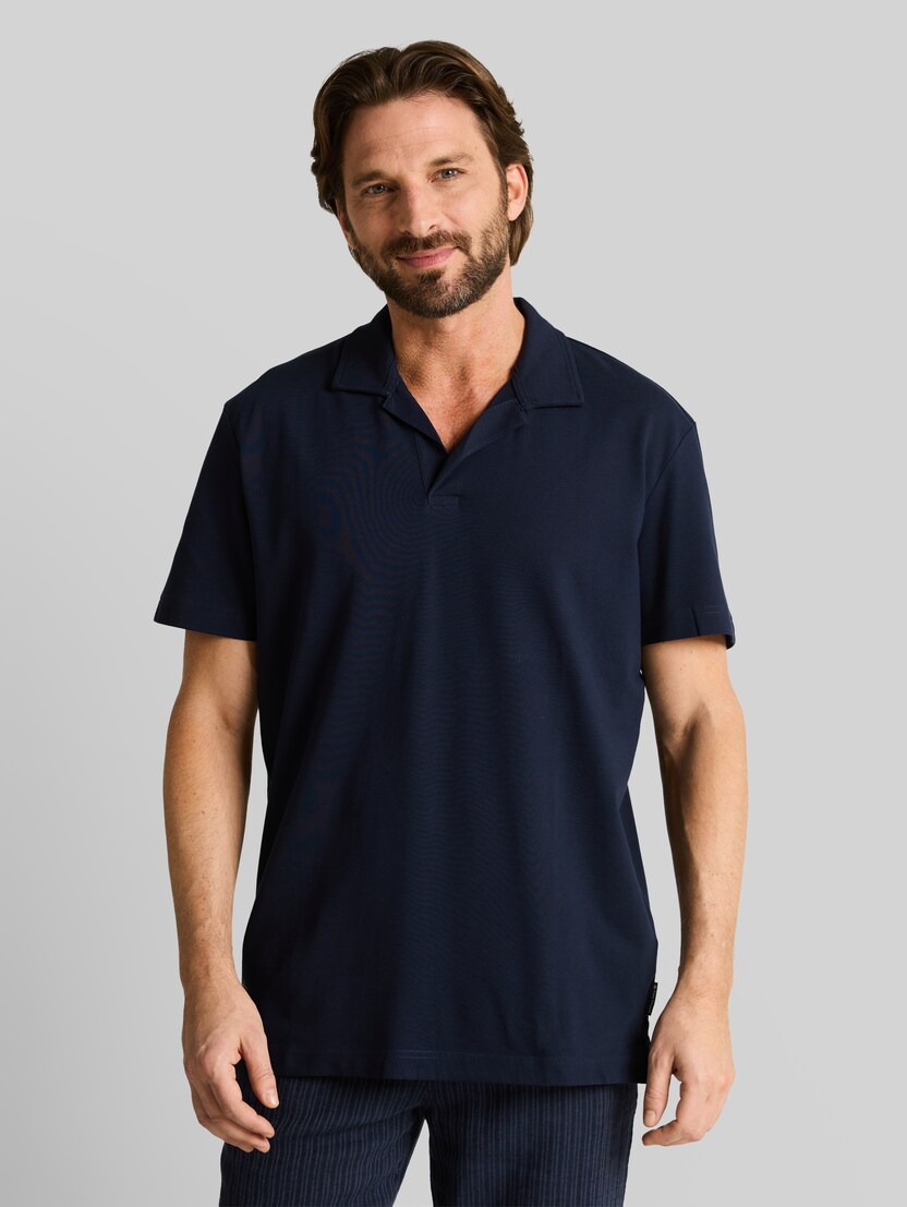Resort poloshirt van piqué door Men, sky captain blue
