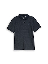 Ausgewählt, Poloshirt mit Logo-Print von Tom Tailor, blau