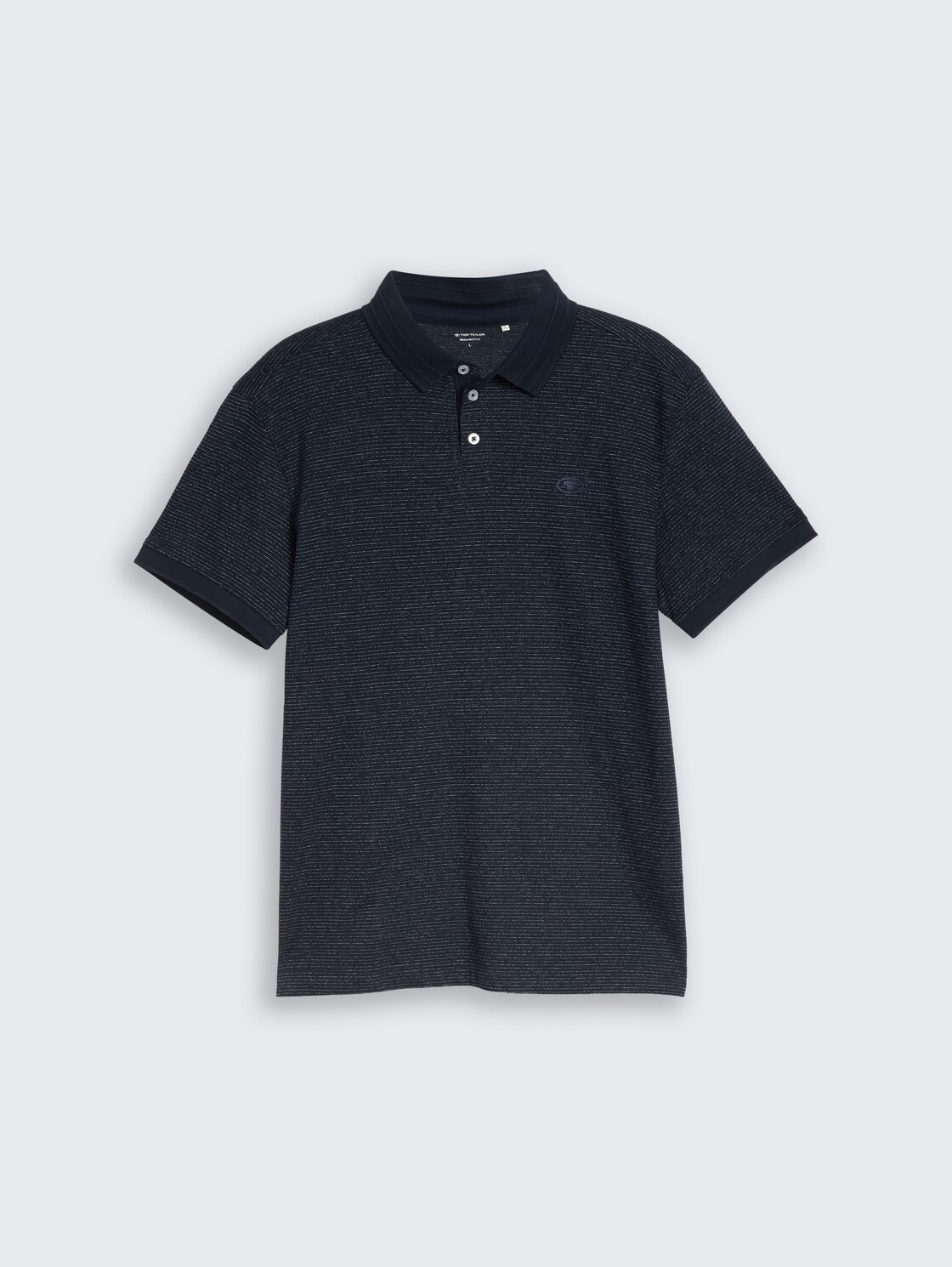 Poloshirt mit Logo-Print - white navy inject stripe