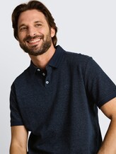 Poloshirt mit Logo-Print - white navy inject stripe