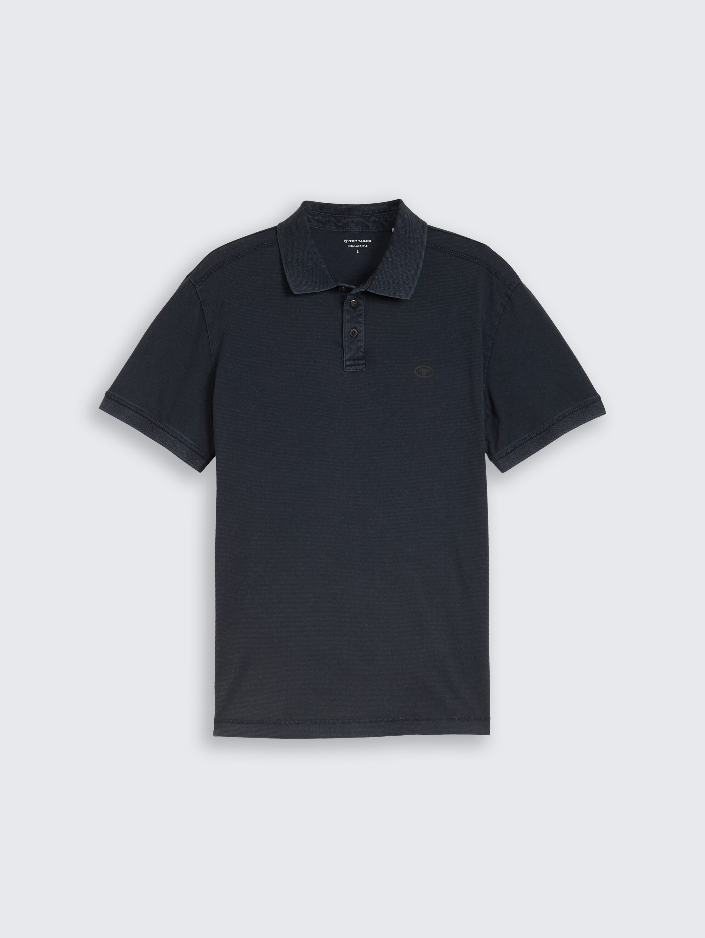 Poloshirt im Used-Look - navy_tonal_stripe - 