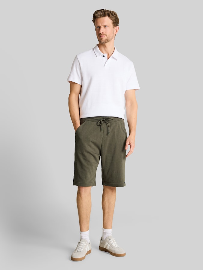 Basic sweatshort door Men, deep leaf green