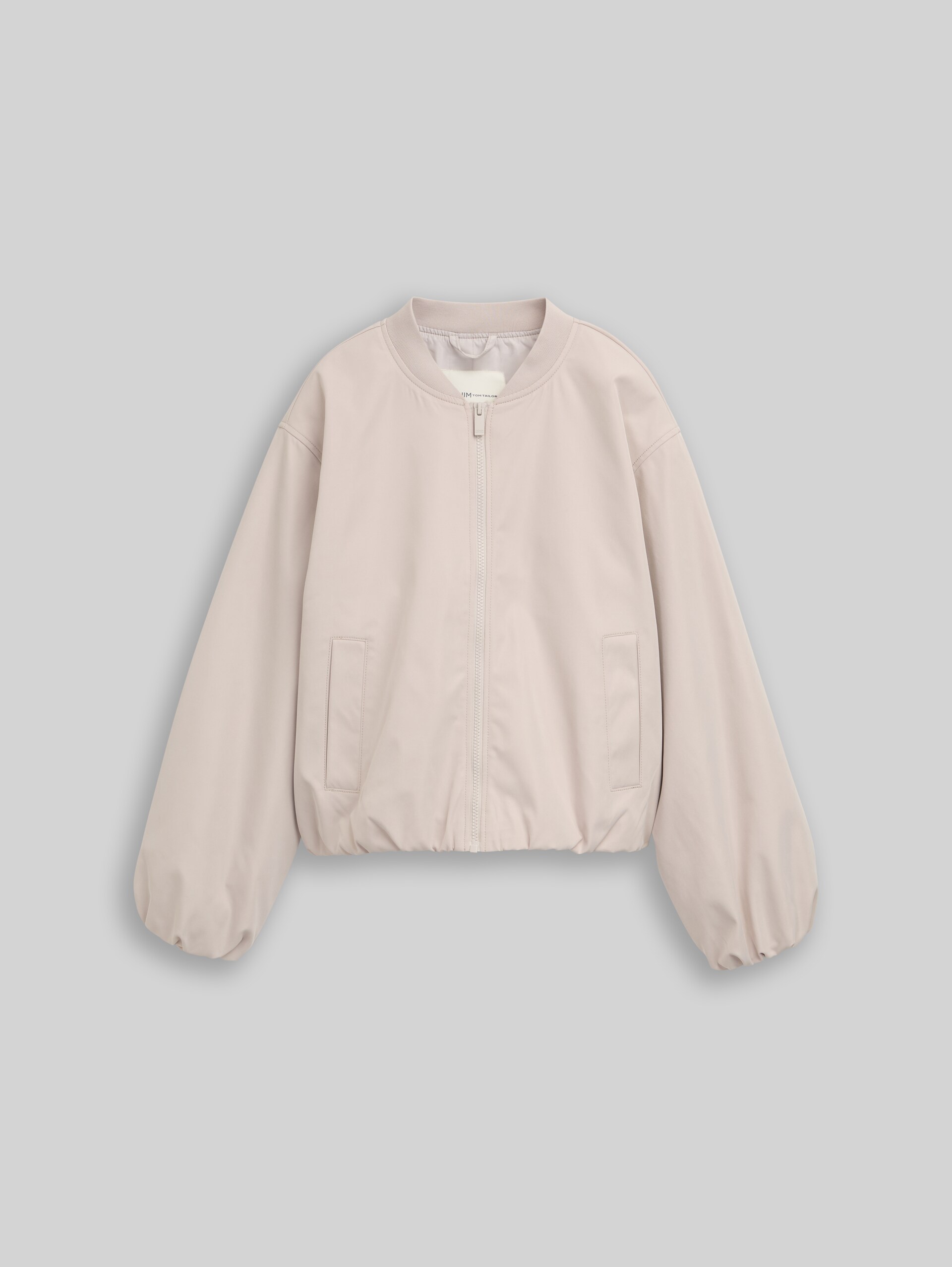 Bomber jacket made from water-repellent material - cloud grey - Front product view