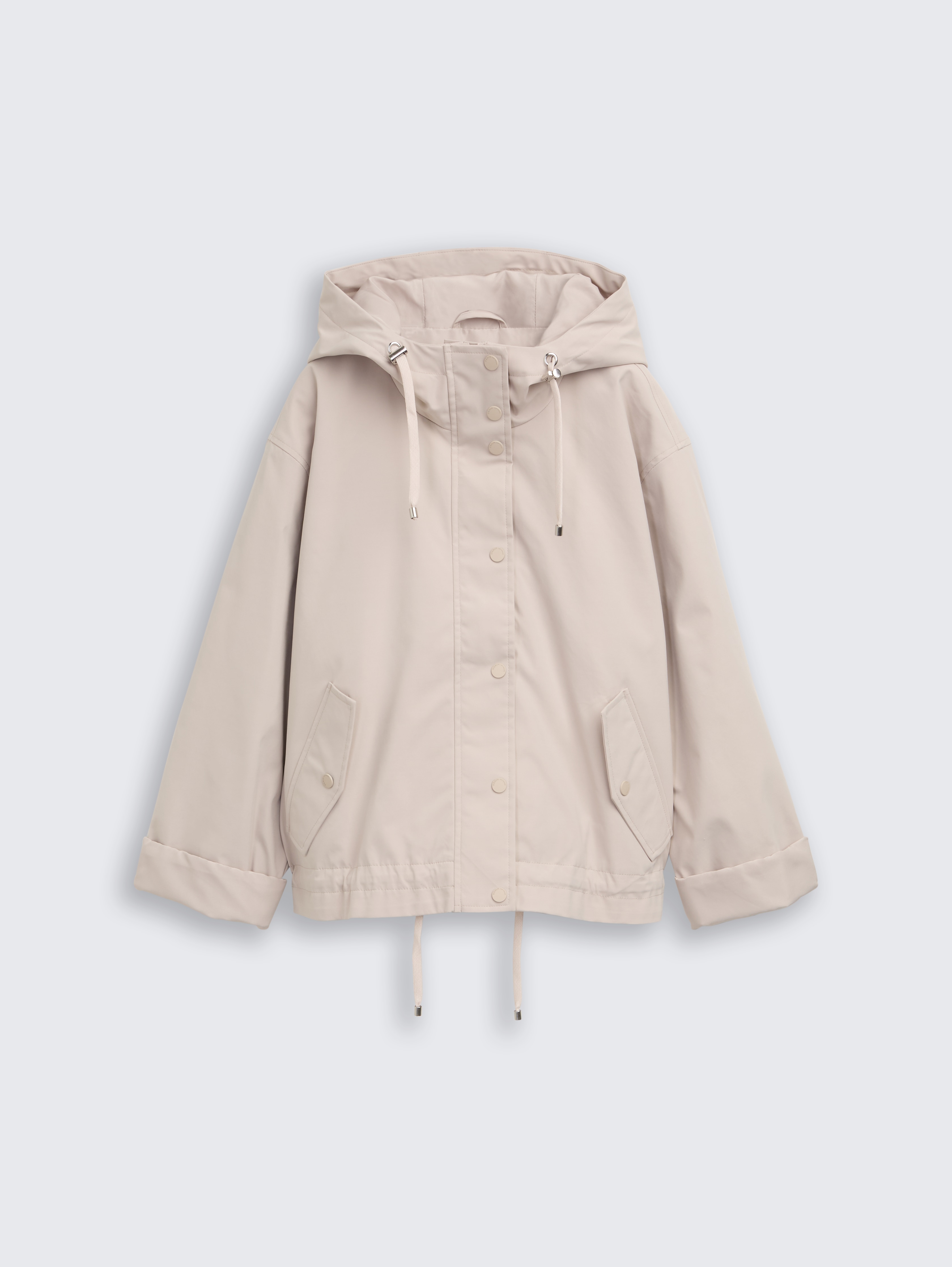 Ultralight Short Parka aus wasserabweisendem Material von Denim Female, cloud grey