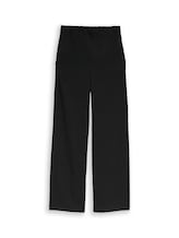 Ausgewählt, Crinkle Wide Leg Hose von Tom Tailor, schwarz