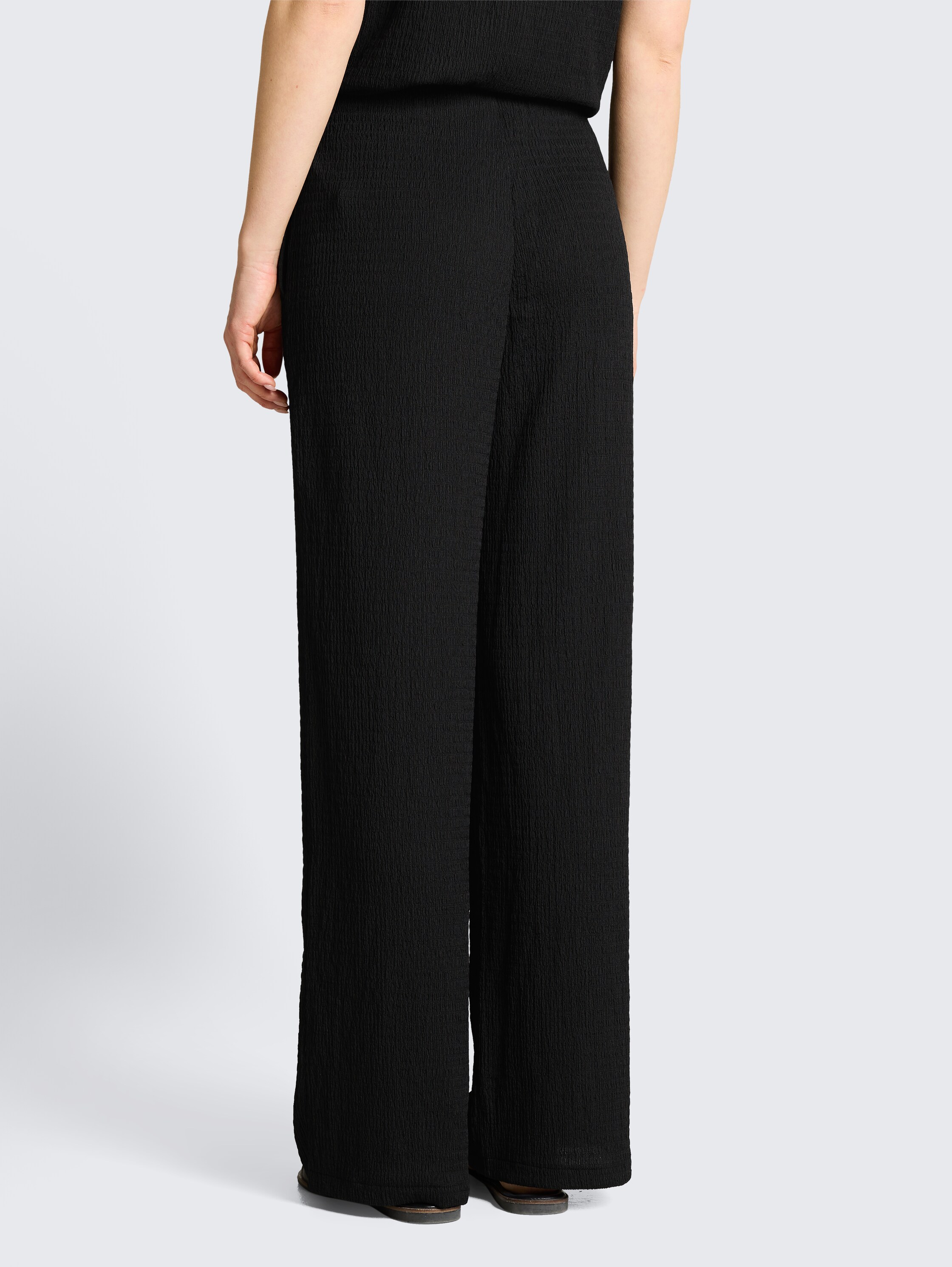 Crinkle Wide Leg Hose - deep_black_1 - 