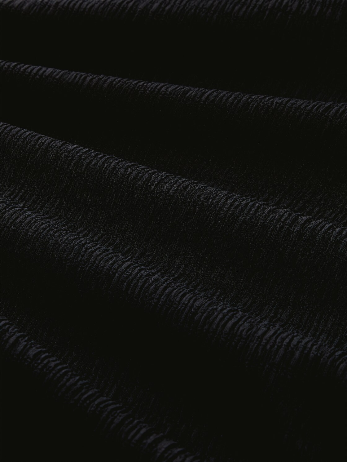 Crinkle Wide Leg Hose - deep black - Material-Ansicht