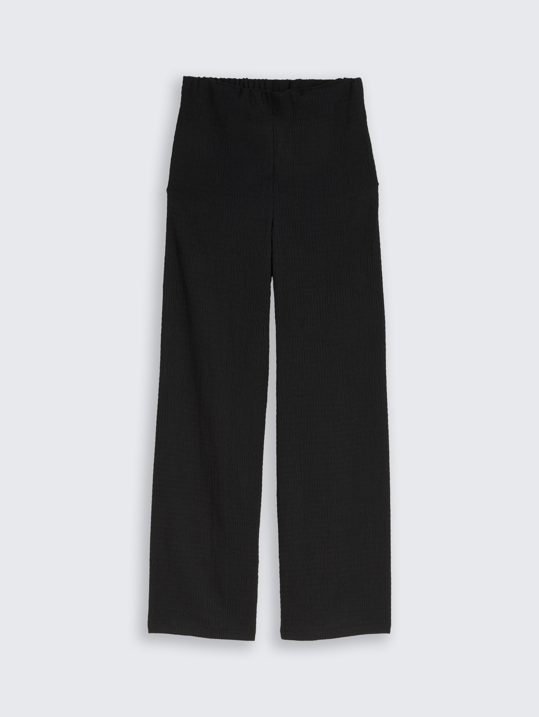 Crinkle Wide Leg Hose - deep_black_1 - 