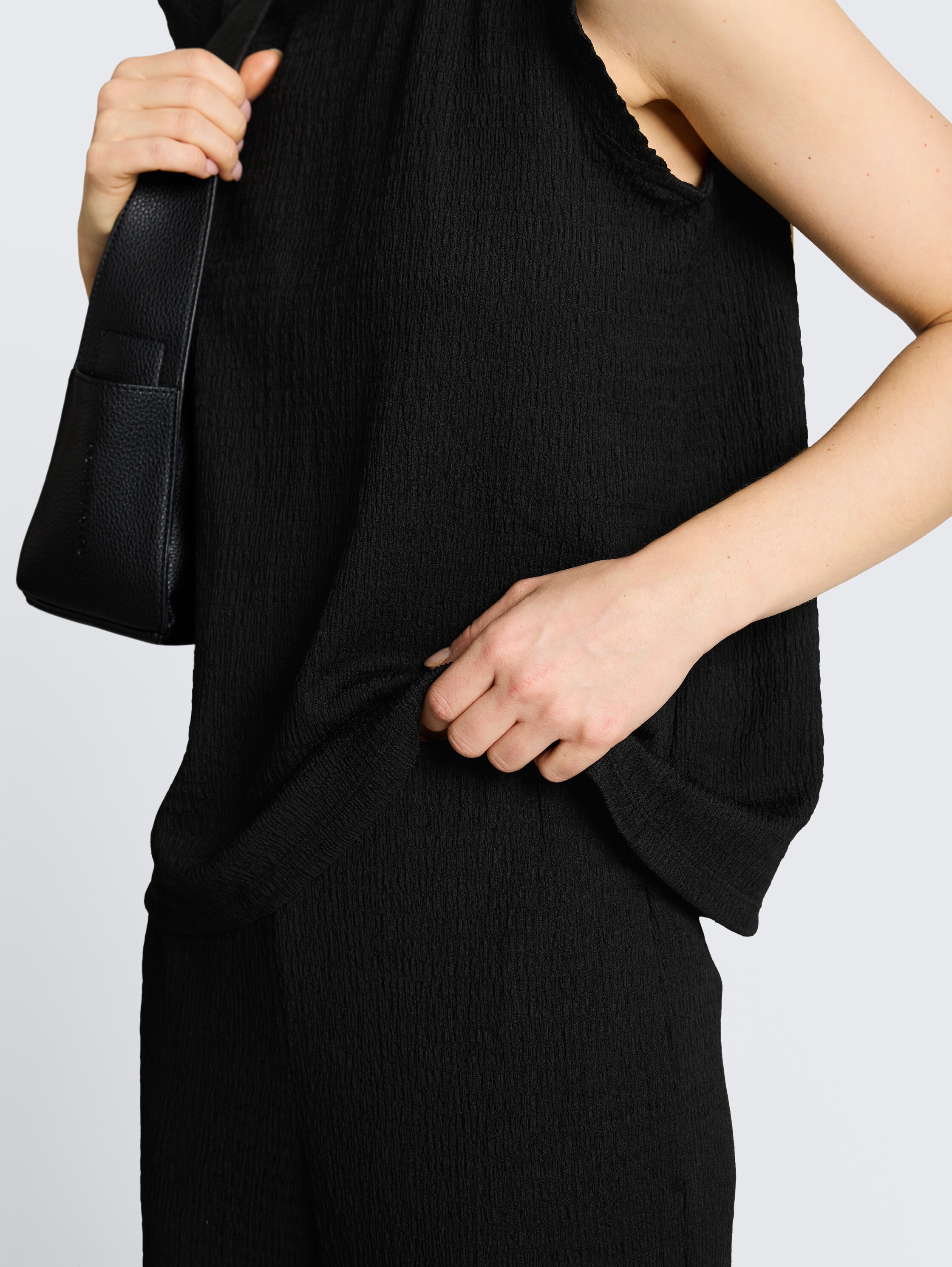 Crinkle Wide Leg Hose - deep_black_1 - 