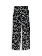 Nicht ausgewählt, Crinkle Wide Leg Hose von Tom Tailor, schwarz