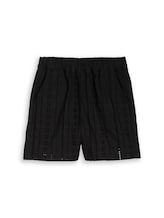 Ausgewählt, Shorts mit Lochstickerei von Tom Tailor, schwarz