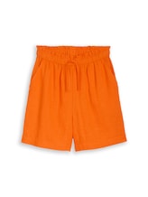 Nicht ausgewählt, Loose Fit Shorts mit Leinenanteil von Tom Tailor, orange
