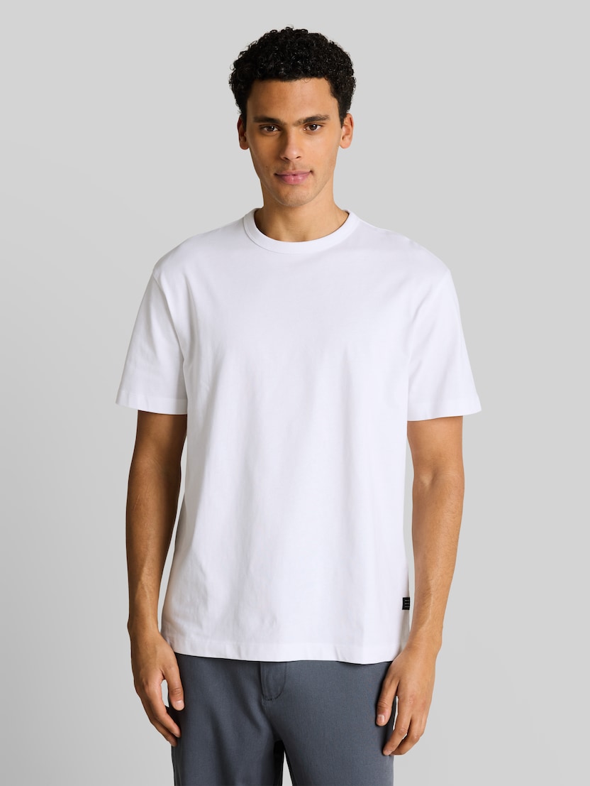 Relaxed Fit T-Shirt aus Baumwolle von Denim Male, White