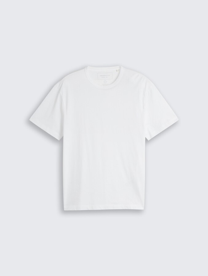 Relaxed Fit T-Shirt aus Baumwolle von Denim Male, White