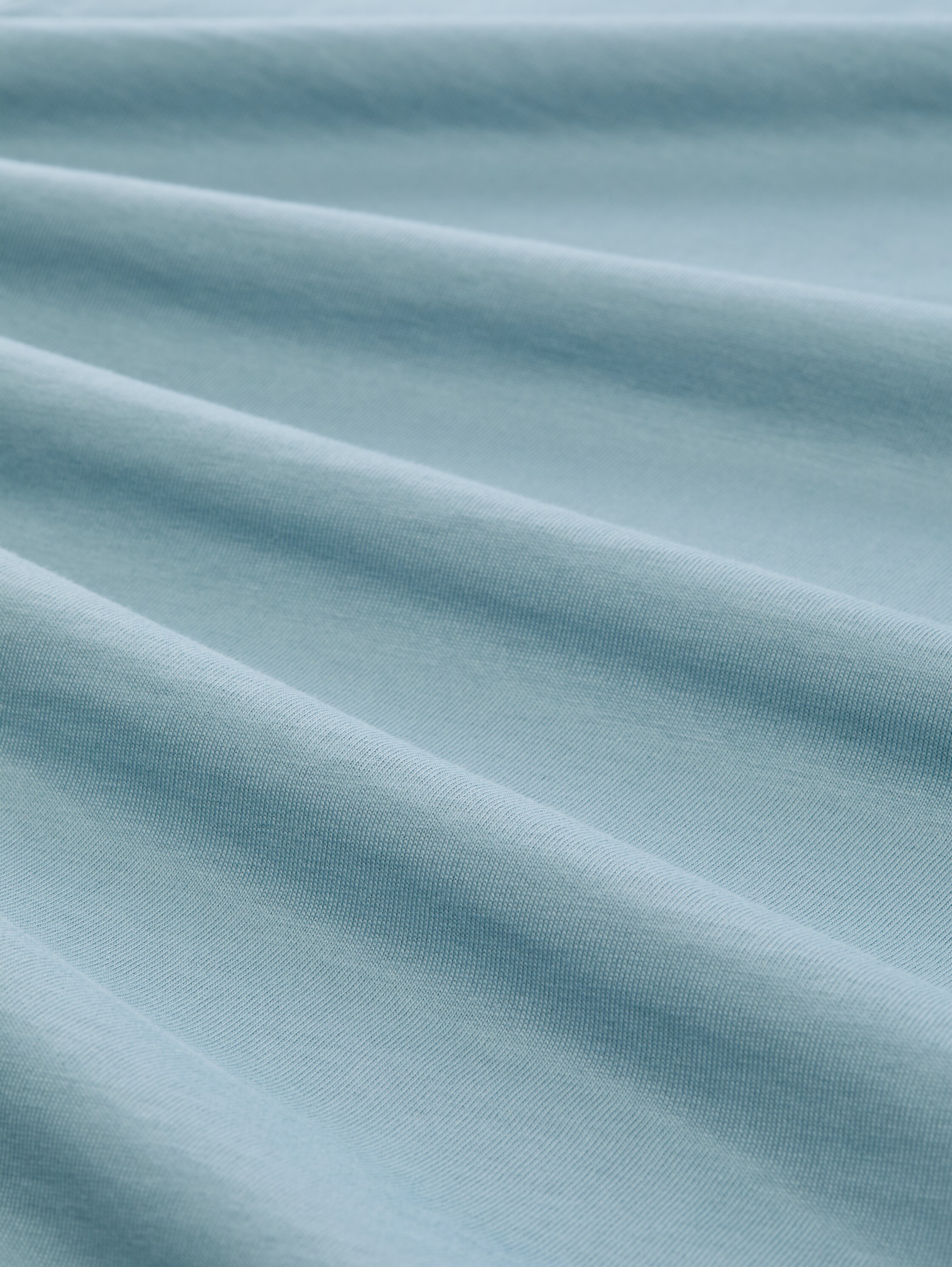 Relaxed Fit T-Shirt aus Baumwolle - citadel blue - Material-Ansicht