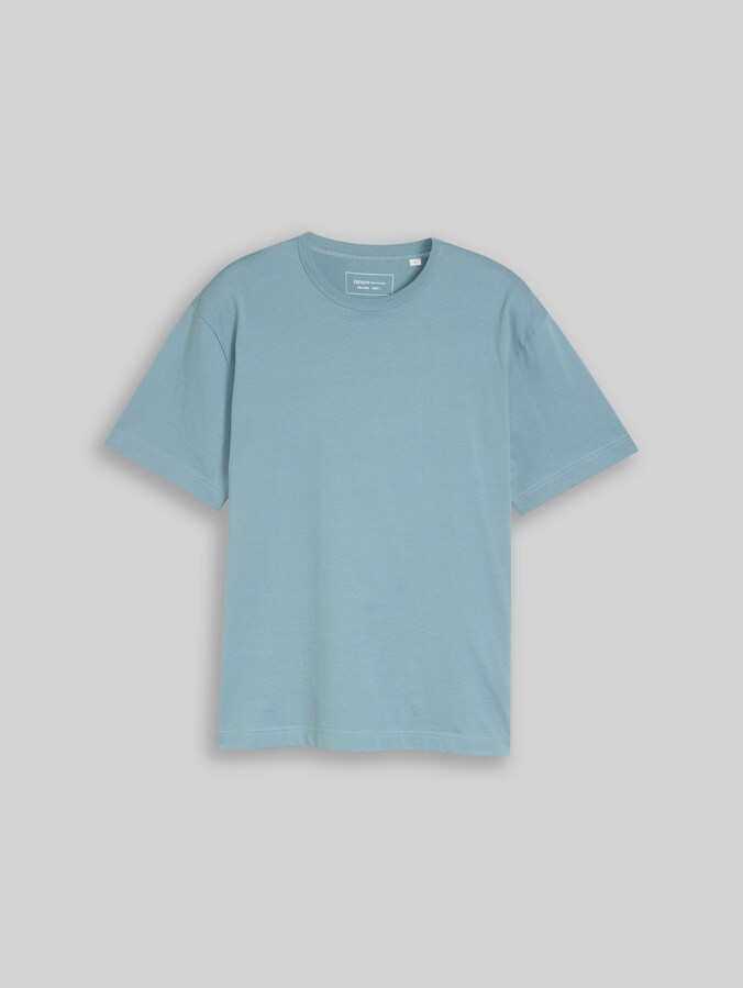Relaxed Fit T-Shirt aus Baumwolle von Denim Male, citadel blue