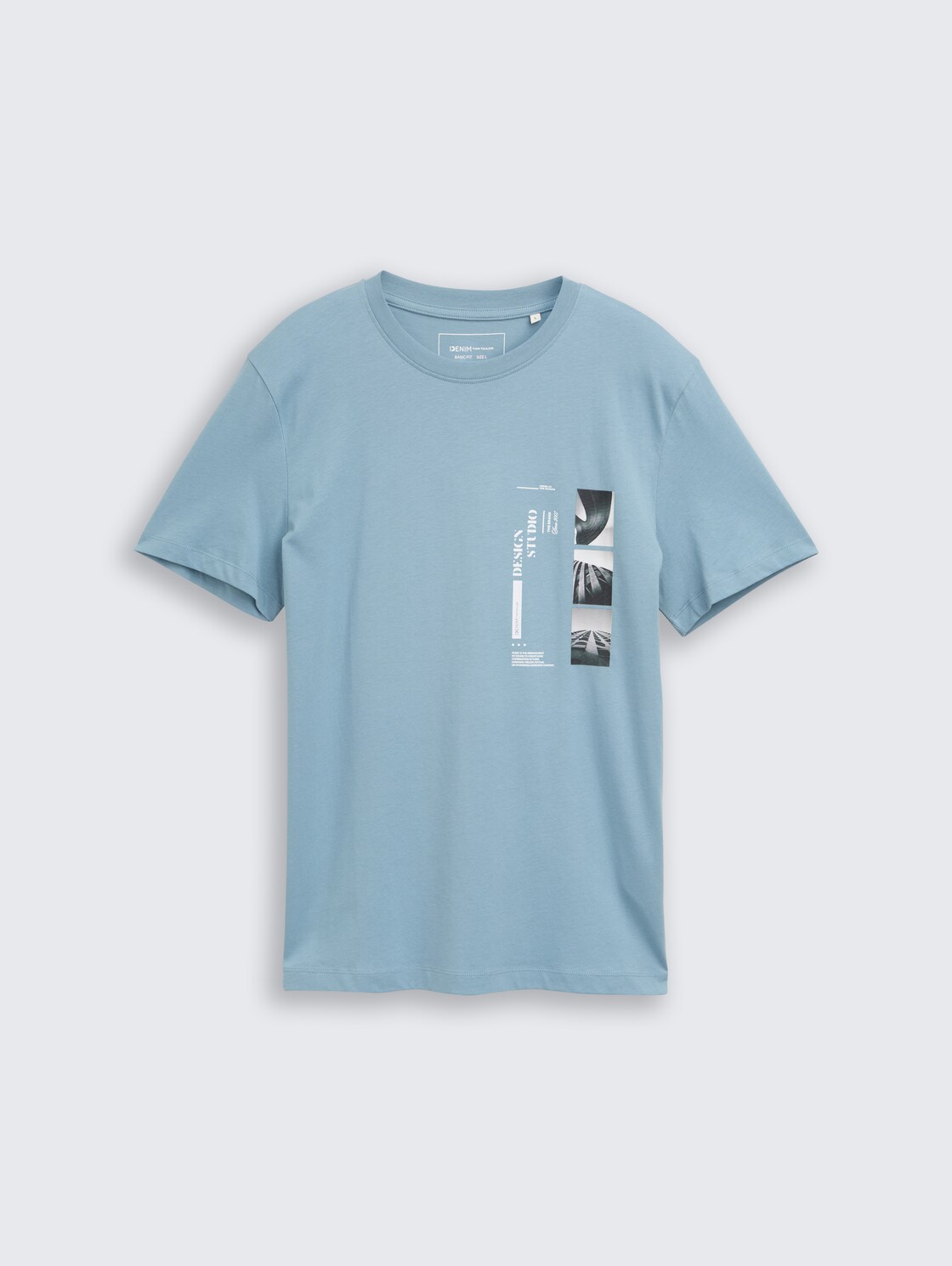 T-Shirt mit Fotoprint - citadel blue - Vorder-Produkt-Ansicht