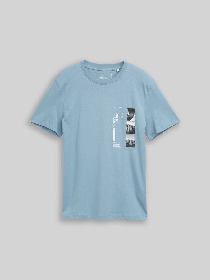 T-Shirt mit Fotoprint von Denim Male, citadel blue