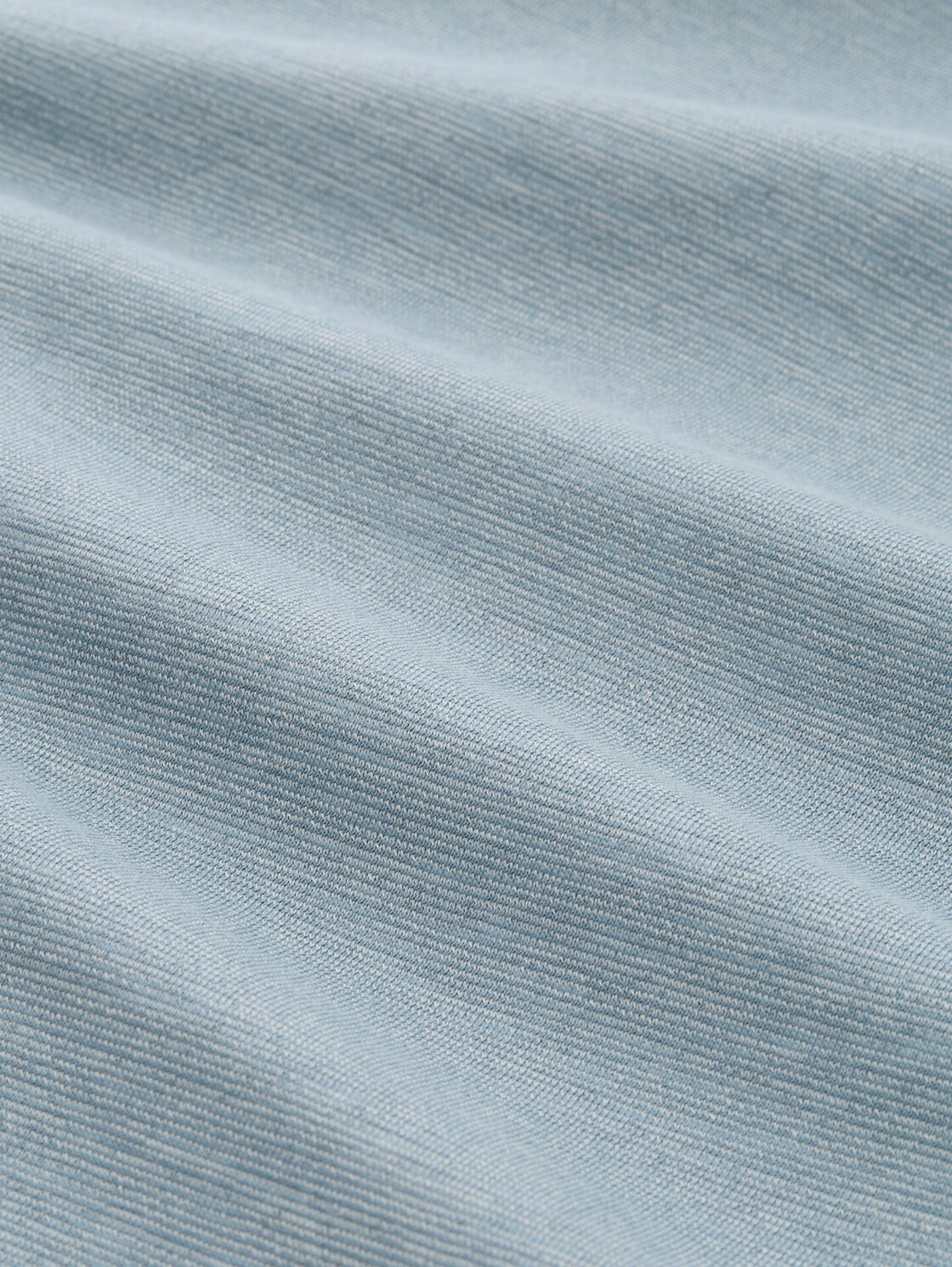 T-Shirt in Melange-Optik - citadel blue melange - Material-Ansicht