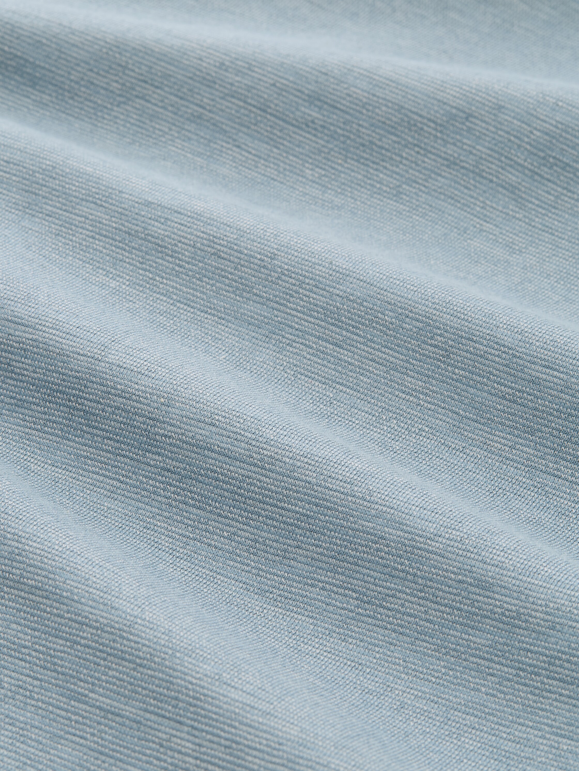 T-Shirt in Melange-Optik - citadel blue melange - Material-Ansicht