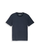 Ausgewählt, T-Shirt mit Streifenmuster von Tom Tailor, blau