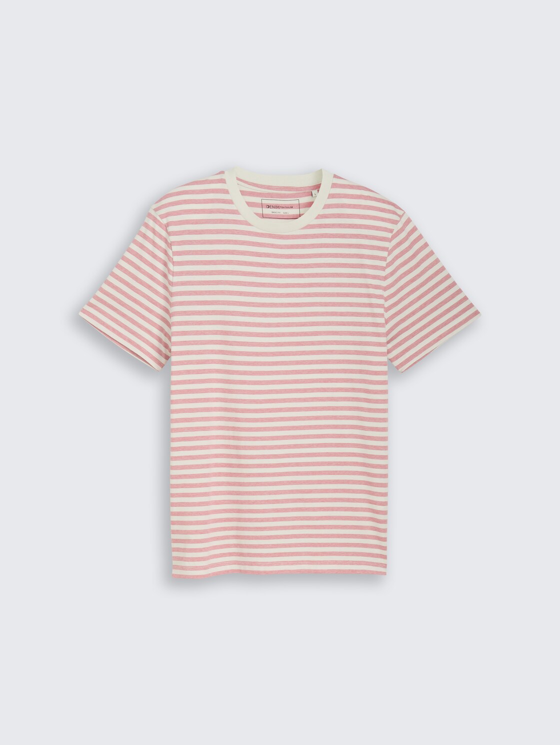 T-Shirt mit Streifenmuster - rose white yd stripe - Vorder-Produkt-Ansicht