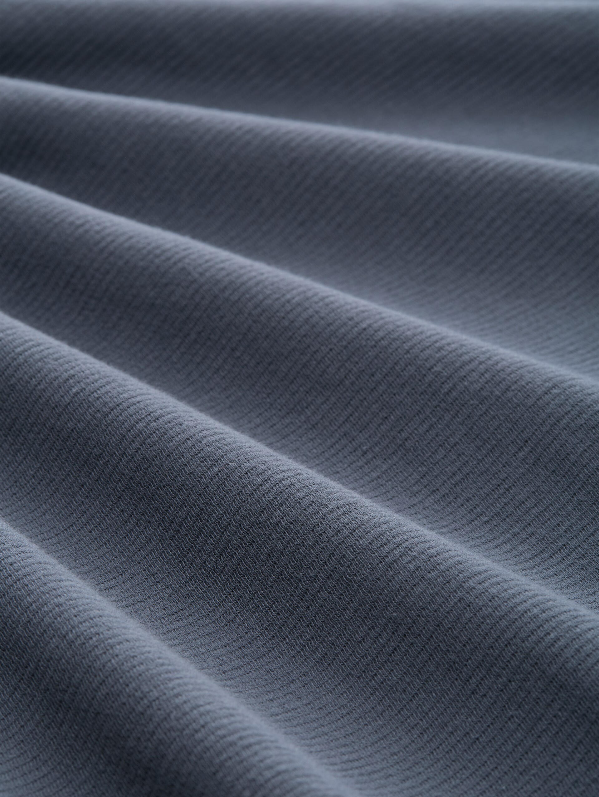 Langarmshirt aus Baumwolle - urban medium grey - Material-Ansicht