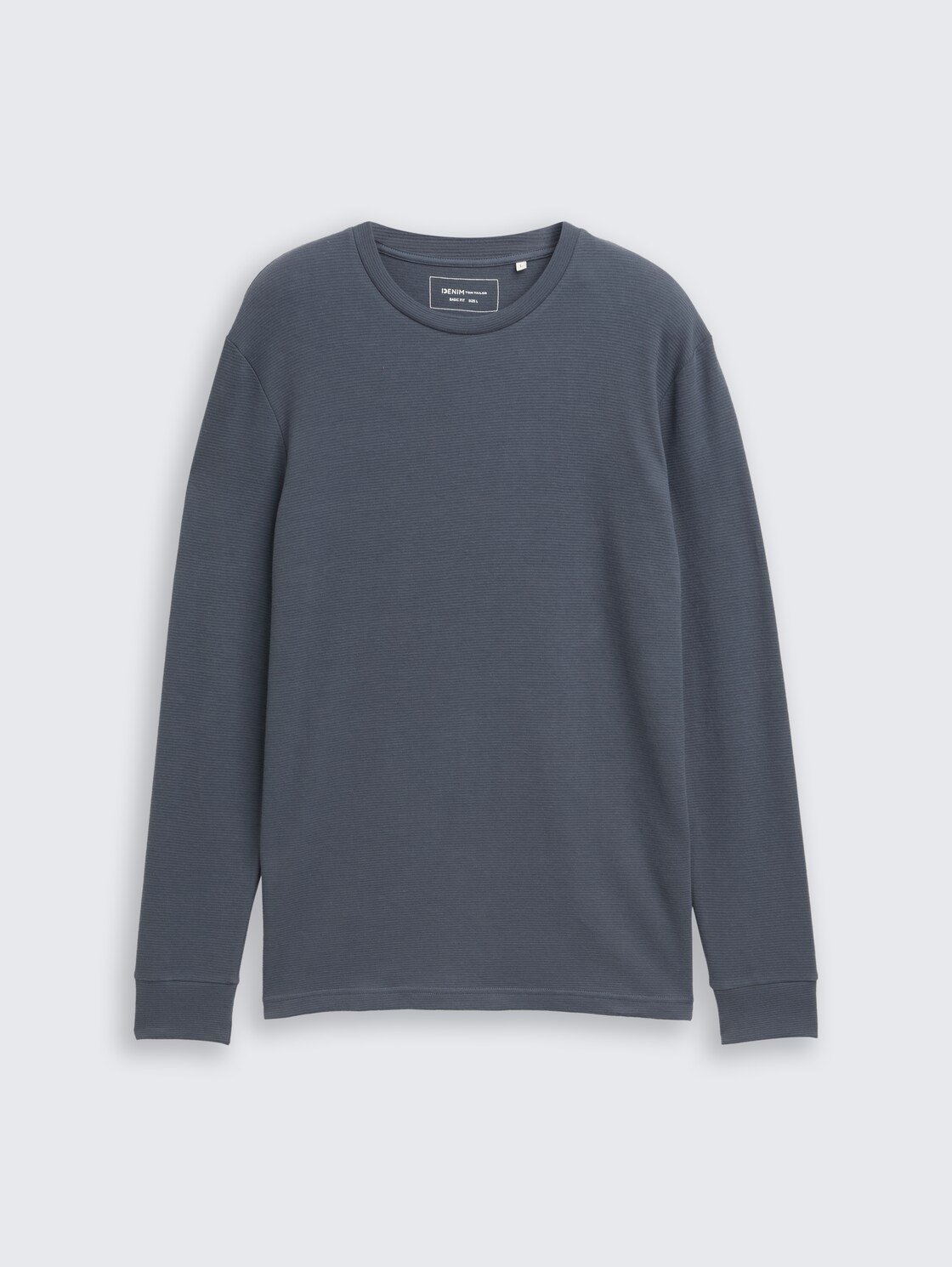 Langarmshirt aus Baumwolle - urban medium grey - Vorder-Produkt-Ansicht