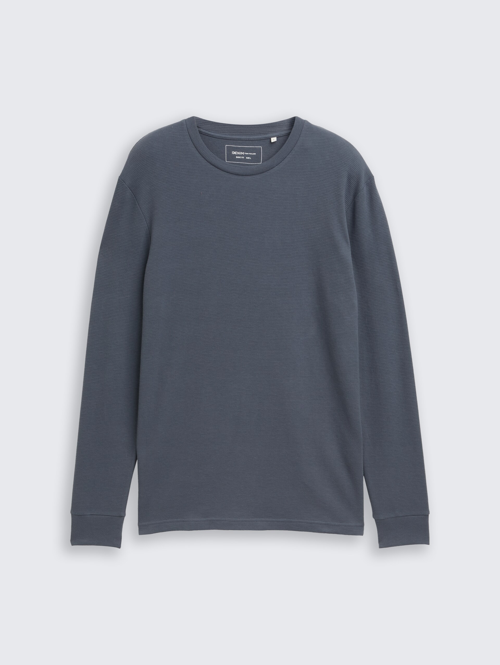 Langarmshirt aus Baumwolle - urban medium grey - Vorder-Produkt-Ansicht