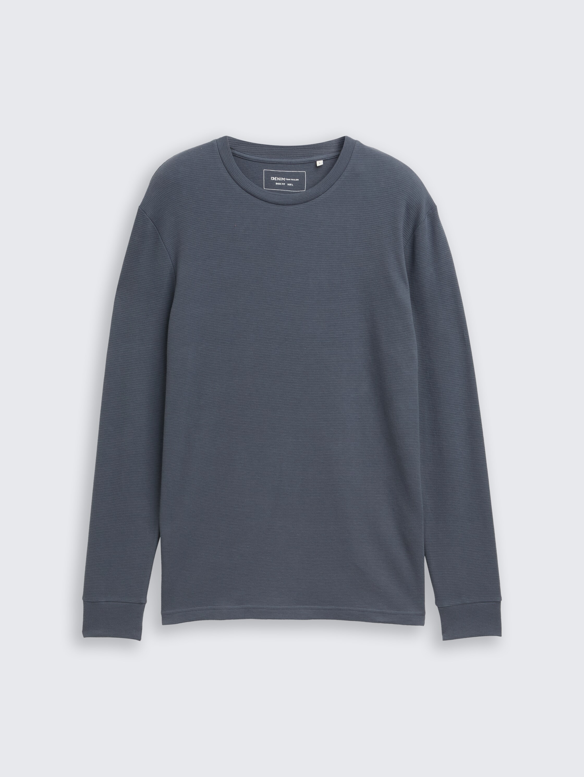 Langarmshirt aus Baumwolle - urban medium grey - Vorder-Produkt-Ansicht