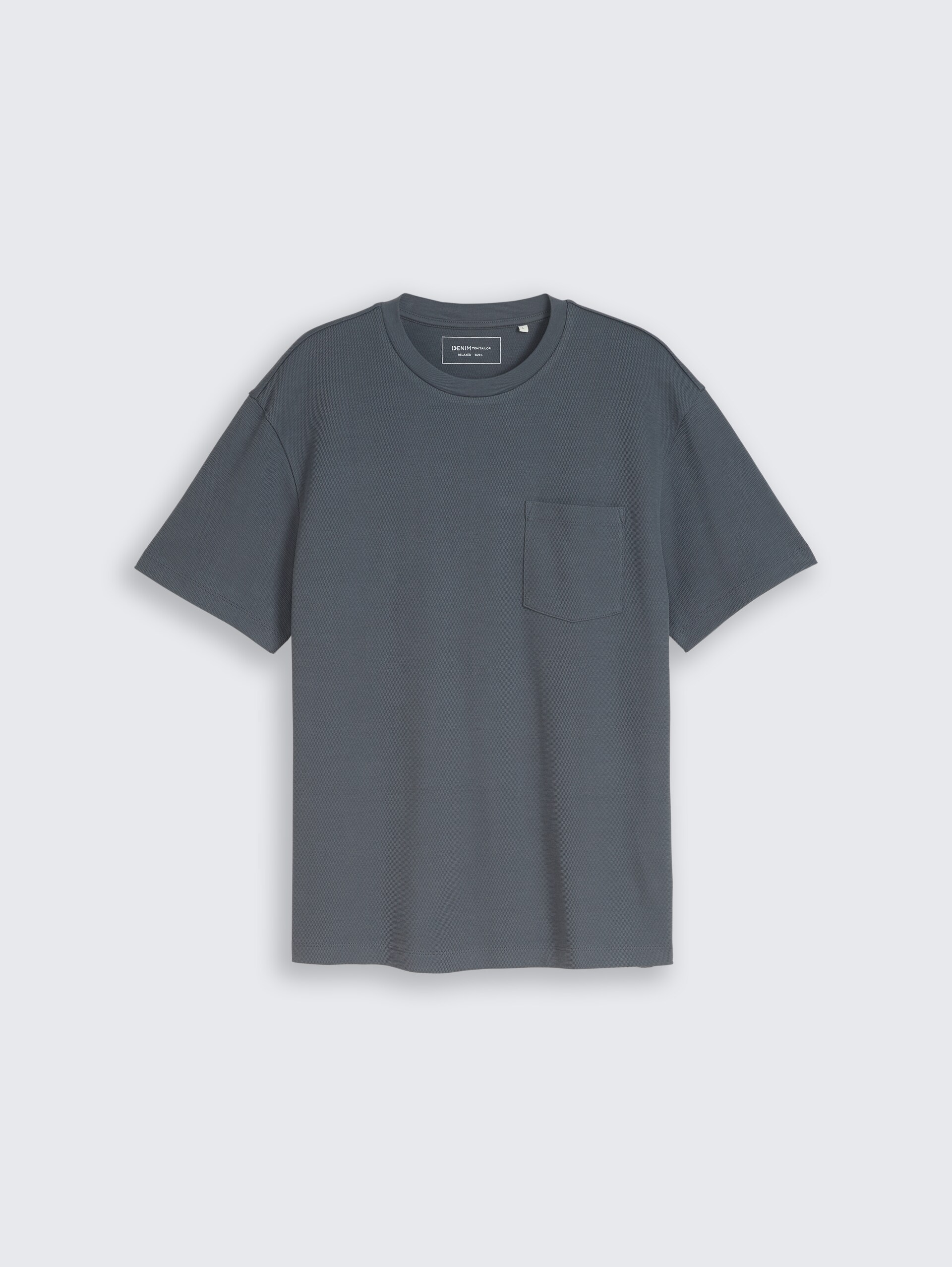 Relaxed Fit T-Shirt mit Brusttasche - urban medium grey - Vorder-Produkt-Ansicht